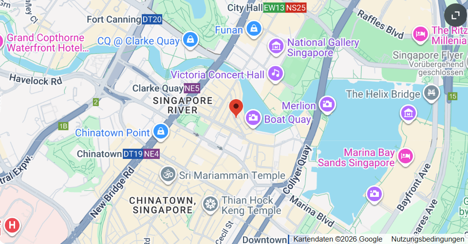 Kartenausschnitt Data4Life Singapore D4L data4life Asia Limited